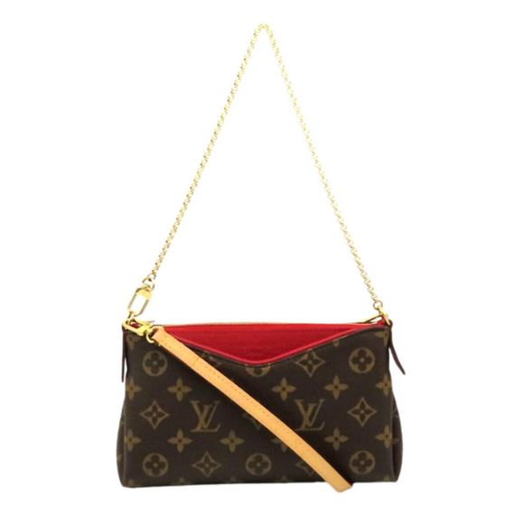 Louis Vuitton Pallas Clutch Monogram Shoulder Bag - Picture 1 of 10